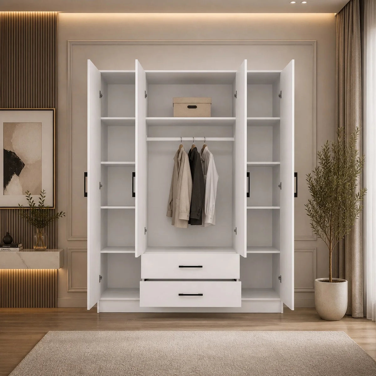 4 Door Wardrobe – view 4