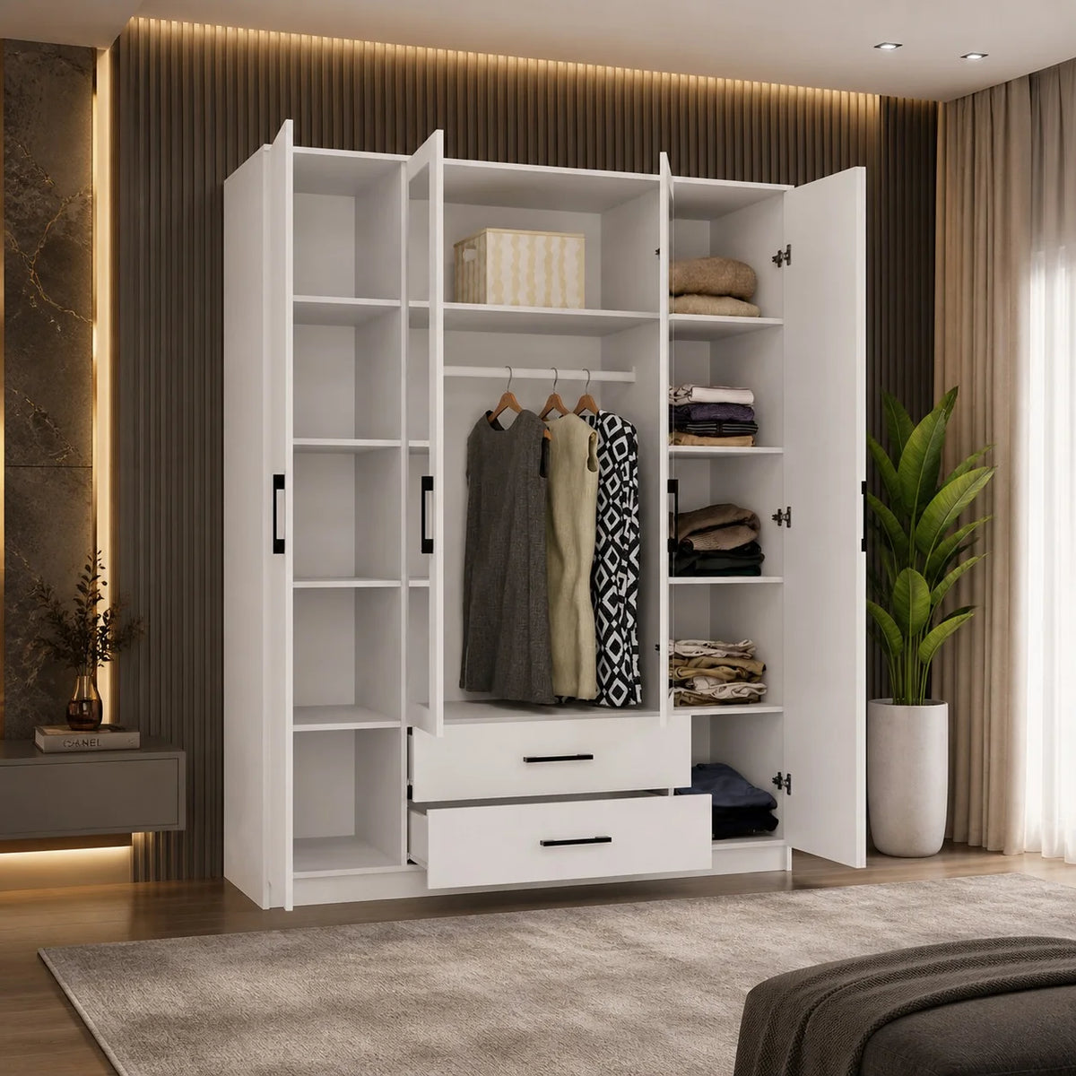 4 Door Wardrobe – view 2