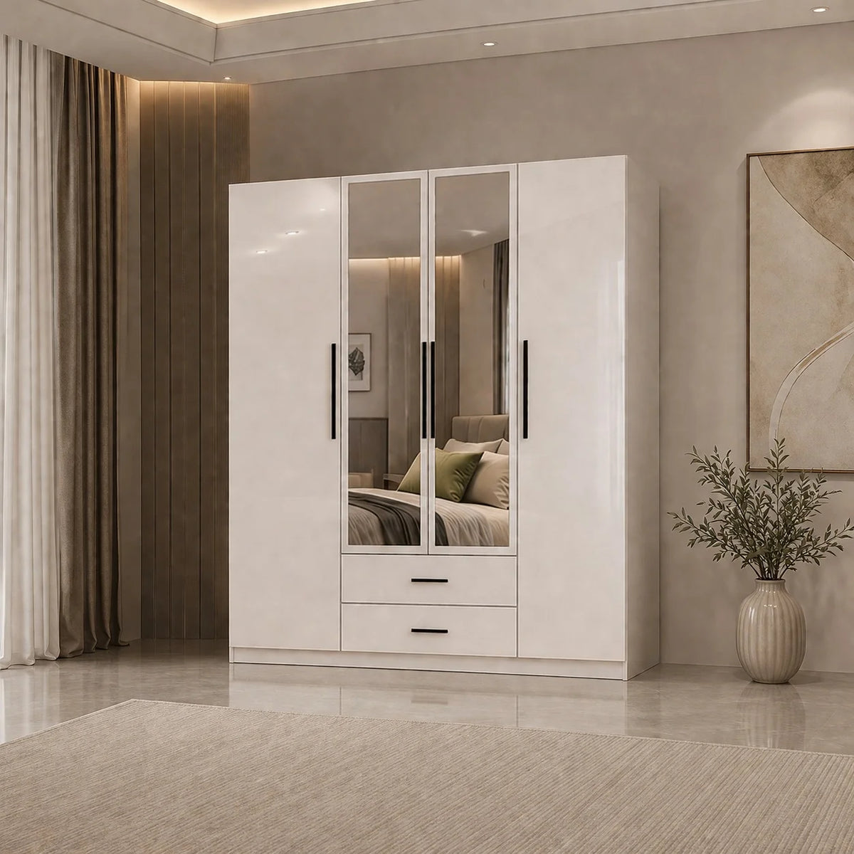 4 Door Wardrobe