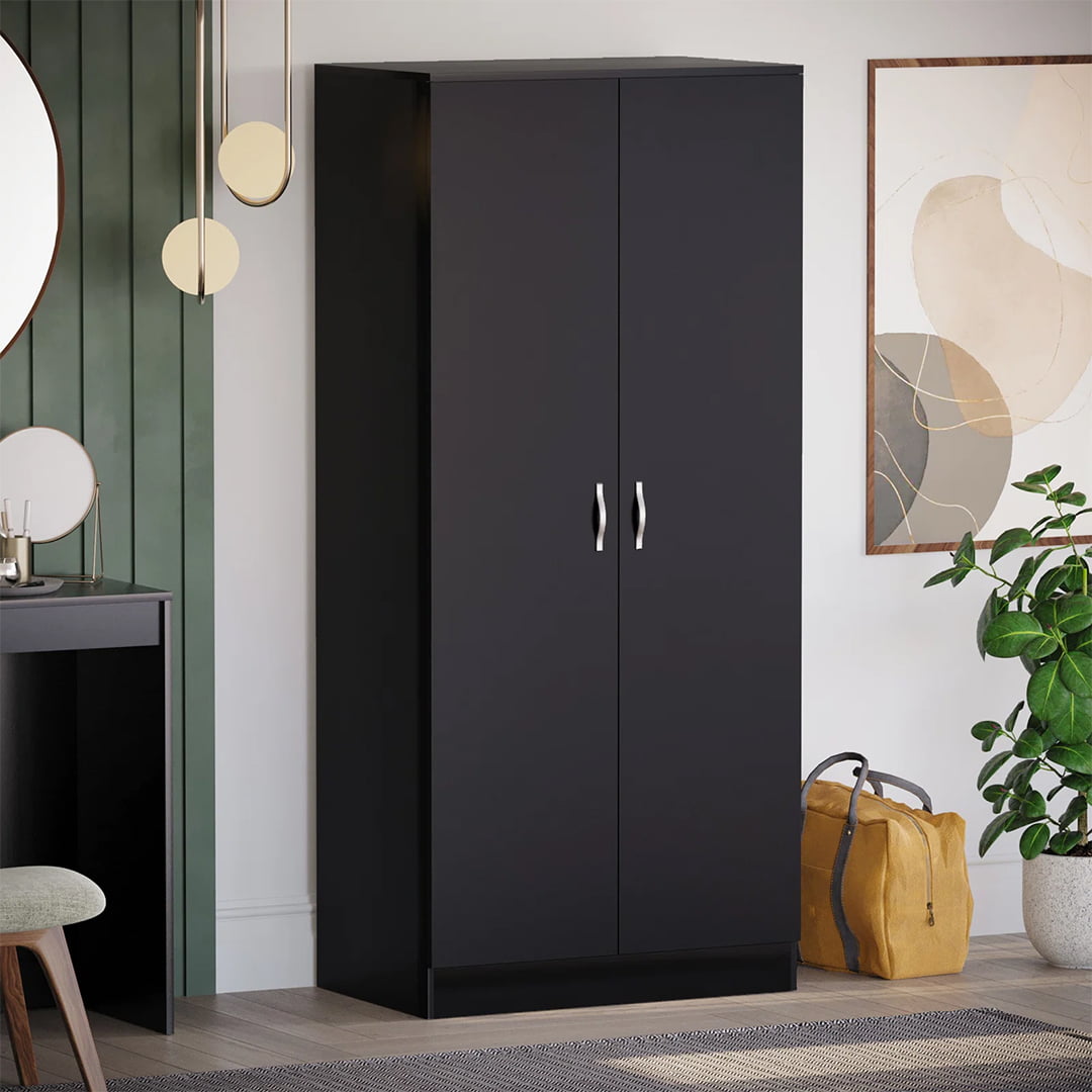 Alina 2 Door Wardrobe – Black
