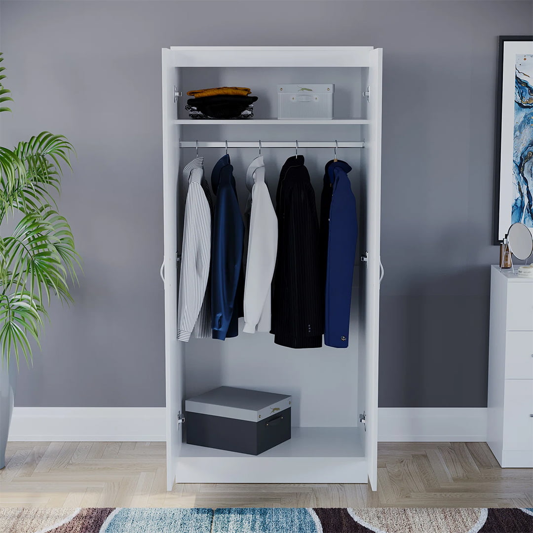 Alina 2 Door Wardrobe – White