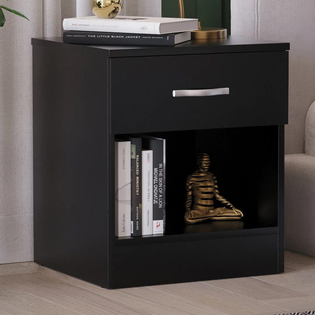 Alina Bedside Table – Black