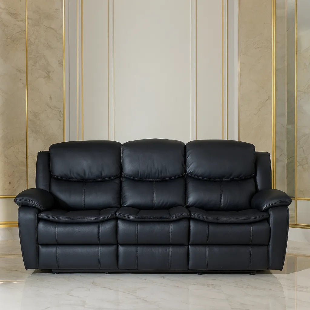 Berlin Leather Recliner Sofa – view 4