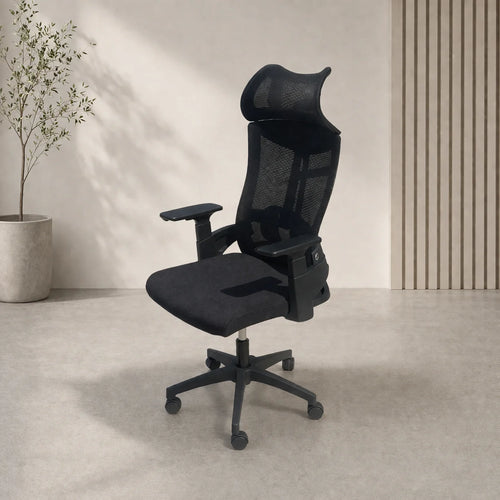 Ergonomic Black Mesh Office Chair – view 2