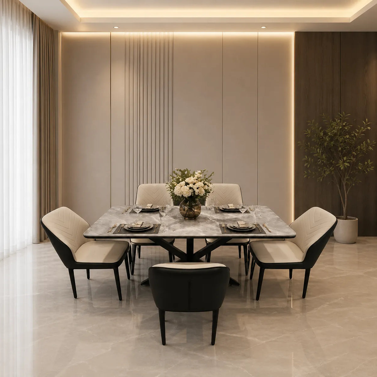 Dining Table Set With Chairs – view 3