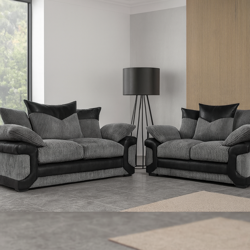 Dino Fabric Sofa – 2-Seater, 3-Seater, 3+2 Seater & Corner