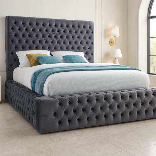 Emma Ambassador Bed Frame with Velvet Upholstery