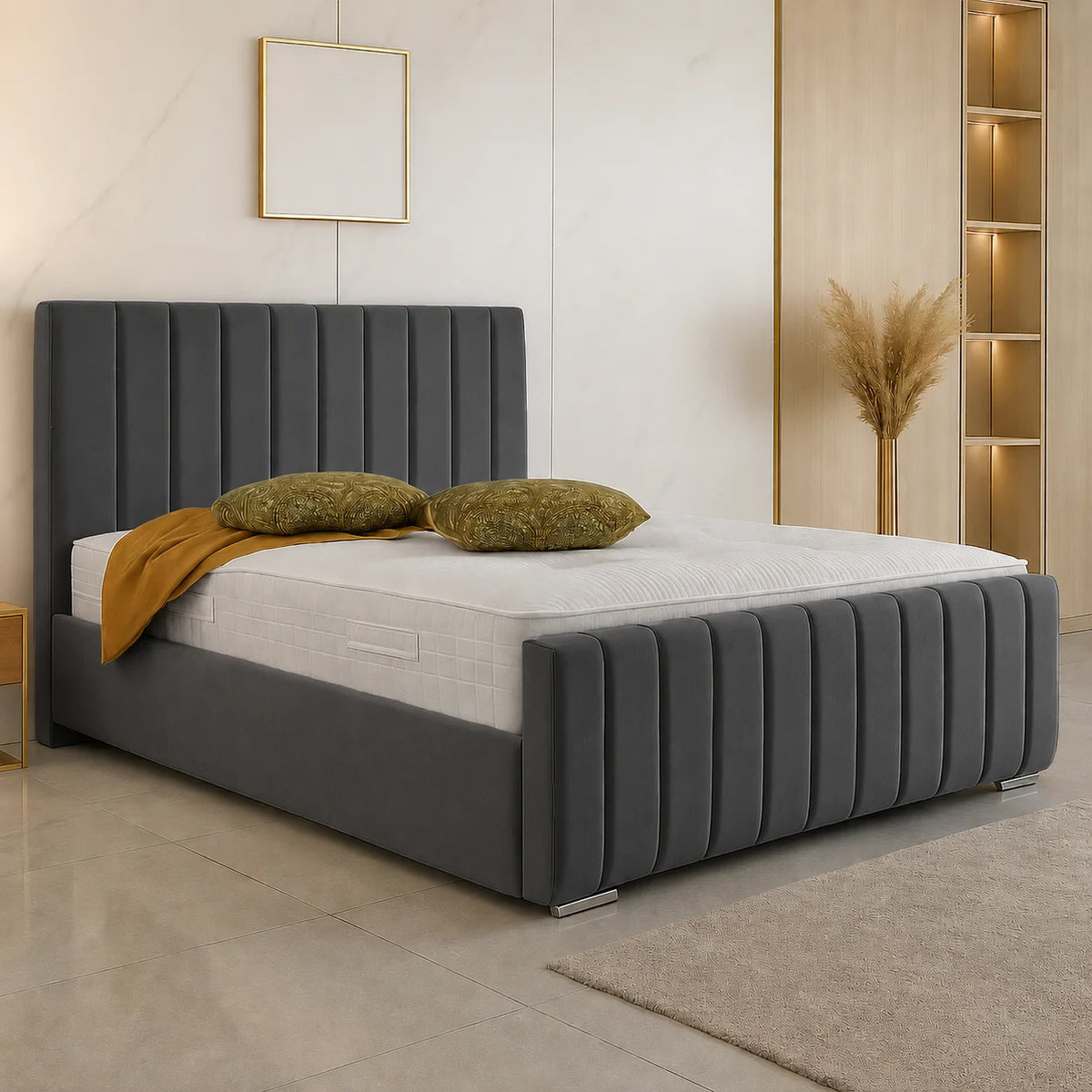 Florence Platform Bed Frame – Black