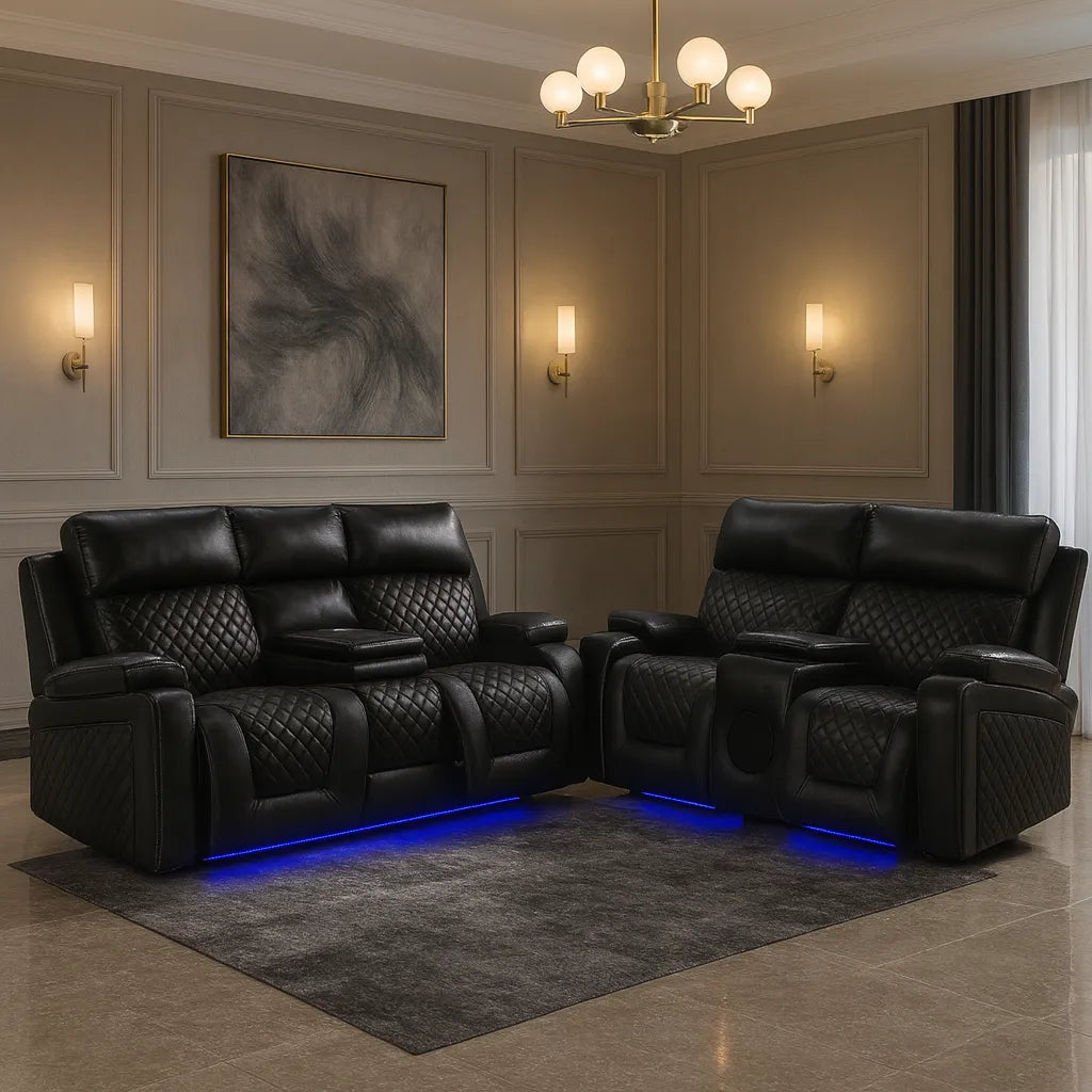 Florida Leather Sofa – view 5