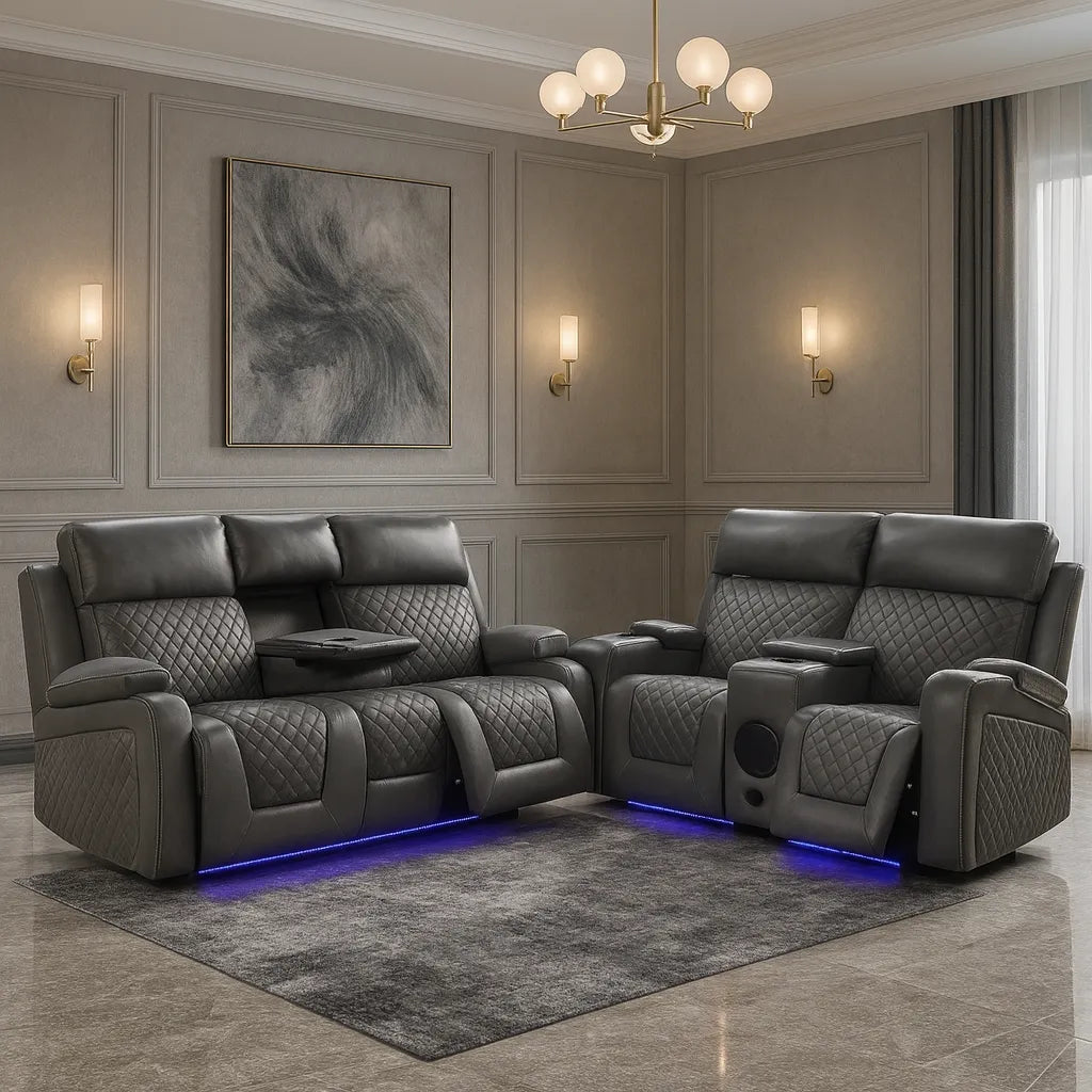 Florida Leather Sofa