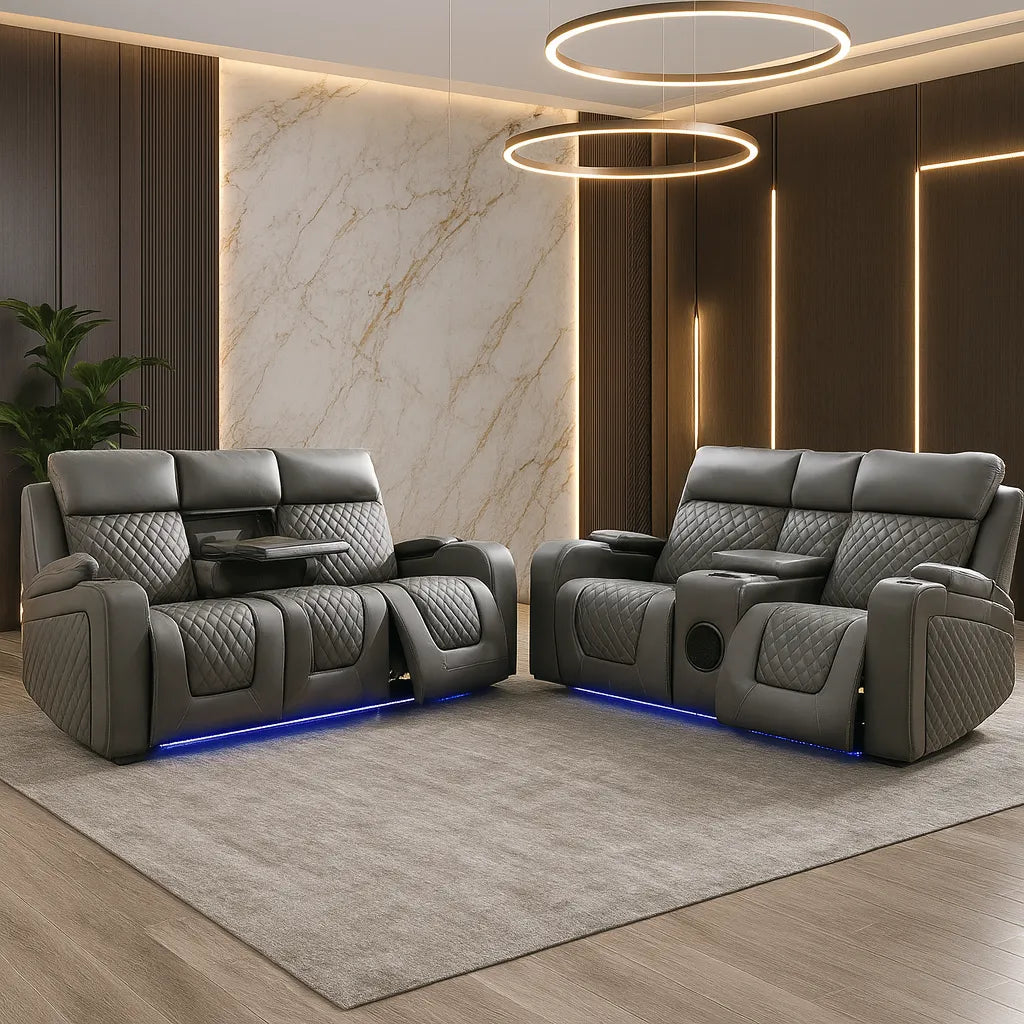 Florida Leather Sofa – view 3