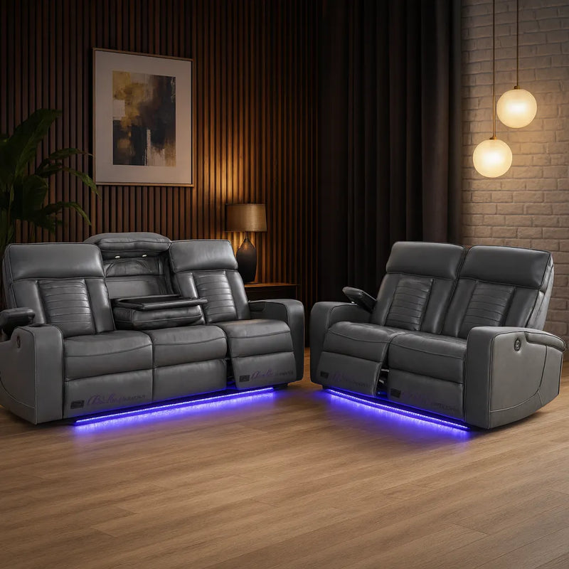 Tuscany Leather Recliner Sofa