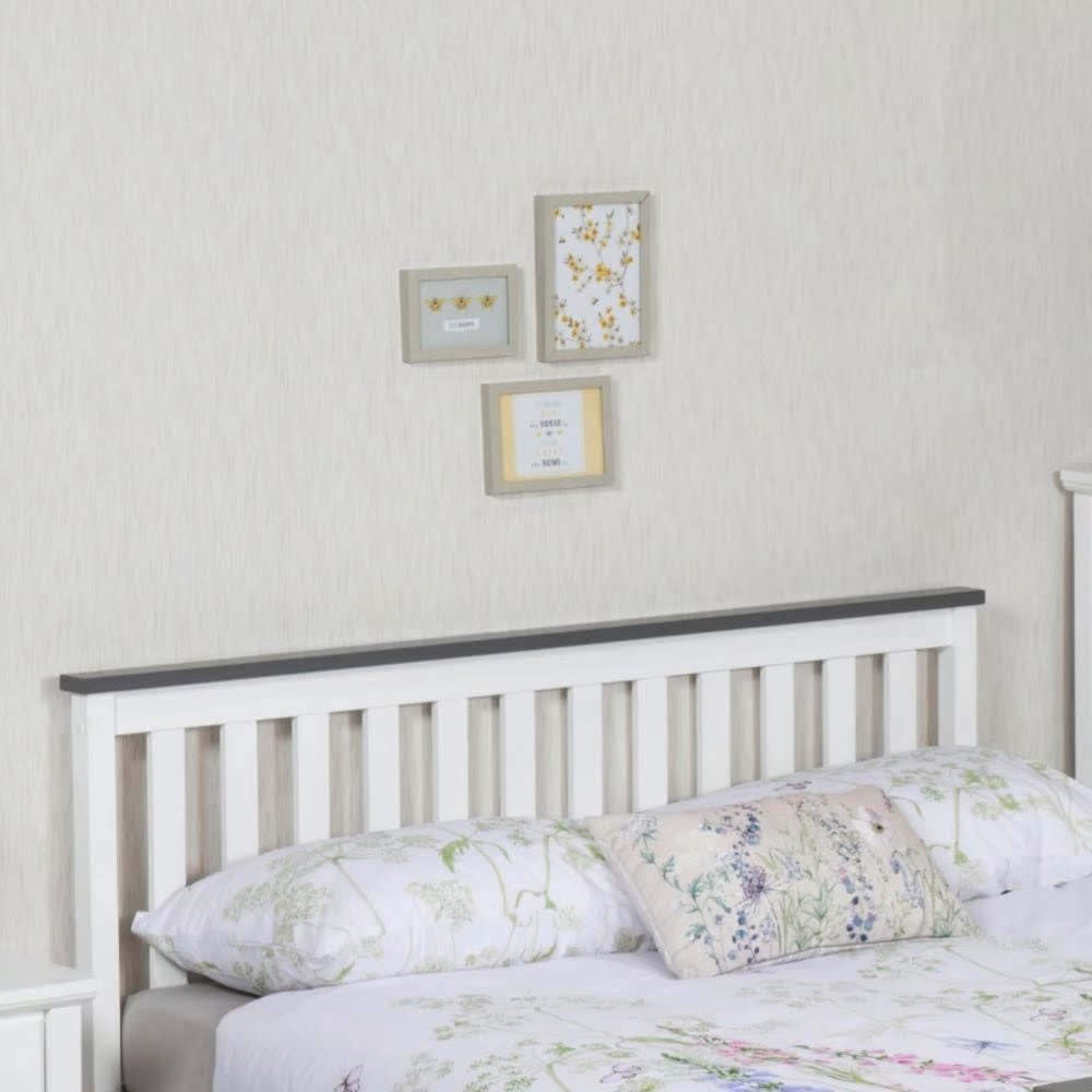 Denver White Pinewood Bed Frame – view 4