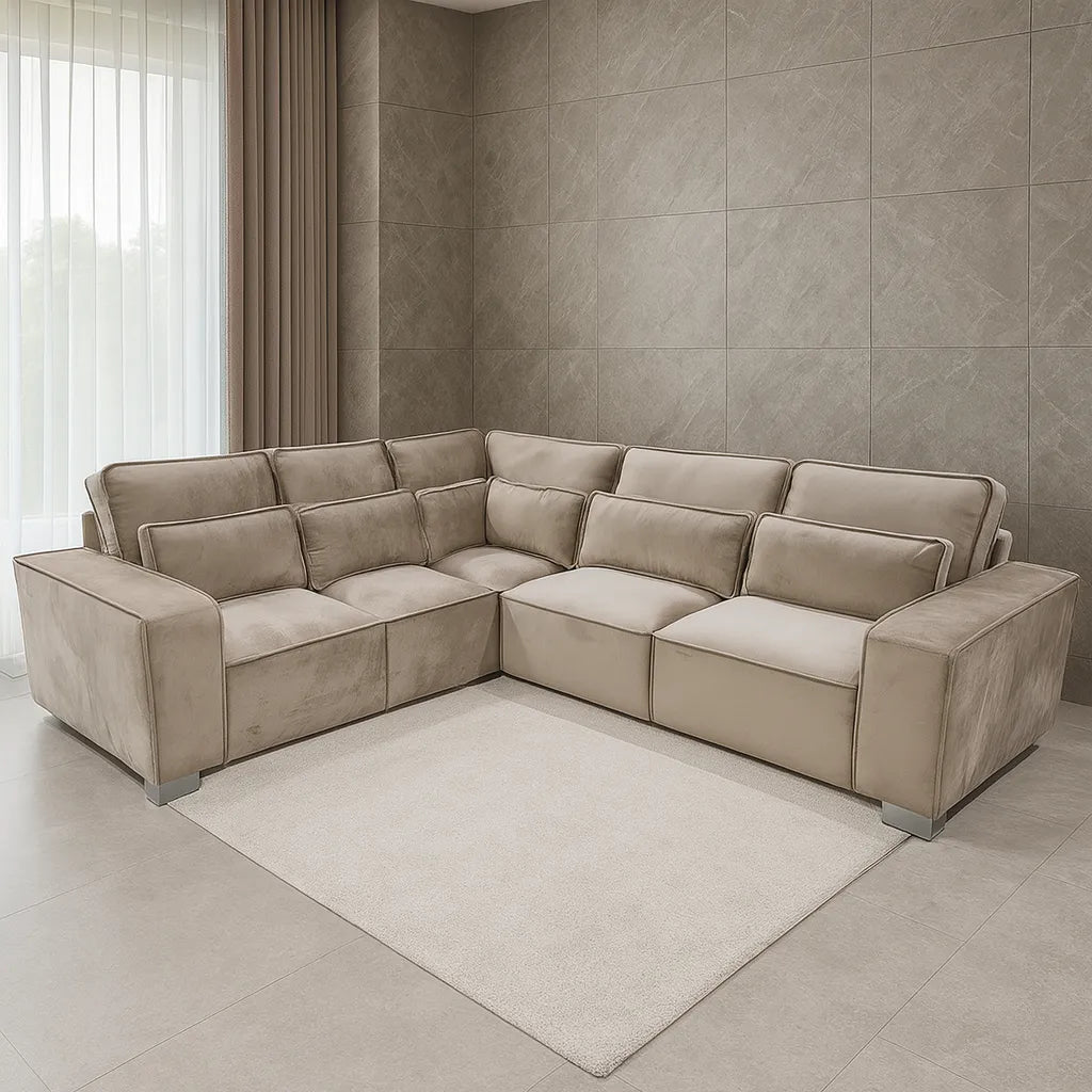 Silione Fabric Corner Sofa